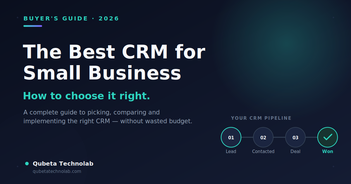 How to Choose the Best CRM for Small Business in 2026: Complete Buyer's Guide